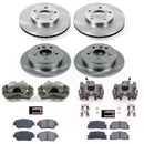 PowerStop OE Stock Replacement Low-Dust Ceramic Brake Pad, Rotor and Caliper Kit