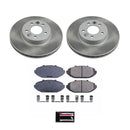 PowerStop Semi-Coated Rotor and Low-Dust Ceramic Brake Pad Kit