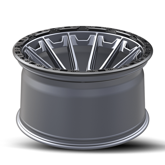 20x10 Vortek VRT-601 Spartan Matte Titanium 6x135 ET-12 CB106.1 Wheel