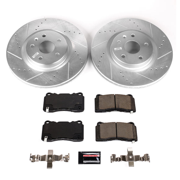PowerStop Z23 Daily Driver Carbon-Fiber Ceramic Brake Pad and Drilled & Slotted