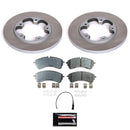 PowerStop Semi-Coated Rotor and Low-Dust Ceramic Brake Pad Kit