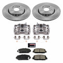 PowerStop OE Stock Replacement Low-Dust Ceramic Brake Pad, Rotor and Caliper Kit