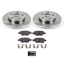 PowerStop OE Stock Replacement Low-Dust Ceramic Brake Pad and Rotor Kit