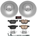 PowerStop Genuine Geomet Coated Rotor and Carbon-Fiber Ceramic Brake Pad Kit