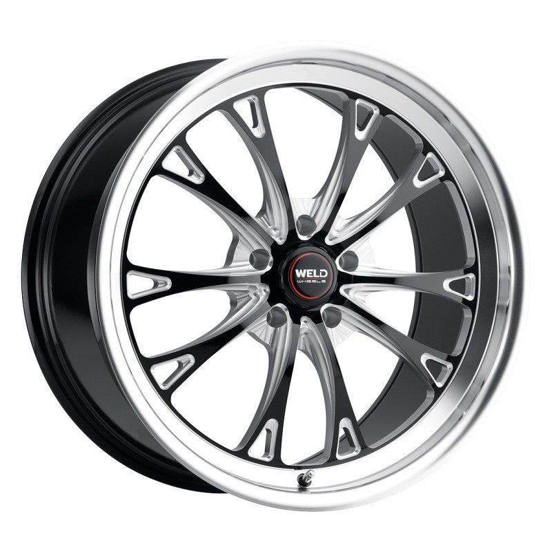 18x12 WELD Performance Belmont Drag Black Mill 5x120.65 5x4.75 ET55 Wheel