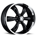 20x9 Vision 142 Legend 5/6 Gloss Black Machined Lip 6x139.7 ET20 CB106.2