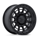 15x7 Fuel Off-Road FV832 Cycle UTV Matte Black Gloss Black Lip 4x156 ET10 Wheel