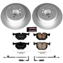 PowerStop Genuine Geomet Coated Rotor and Carbon-Fiber Ceramic Brake Pad Kit