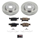 PowerStop OE Stock Replacement Low-Dust Ceramic Brake Pad and Rotor Kit