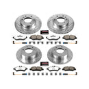 PowerStop Z36 Carbon-Fiber Ceramic Brake Pad with Drilled and Slotted Rotor Kit