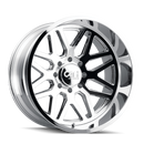 22x12 Cali Off-Road Invader Chrome 8x170 ET-51 CB125.2 Wheel Rim