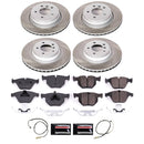 PowerStop Semi-Coated Rotor and Low-Dust Ceramic Brake Pad Kit