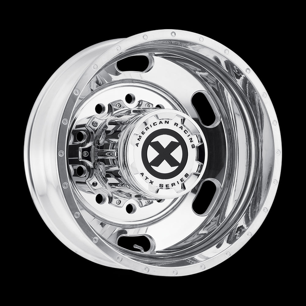 22.5X8.25 American Racing ATX AO402 INDY Polished 10X285.75 ET-167 wheel