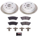 PowerStop Semi-Coated Rotor and Low-Dust Ceramic Brake Pad Kit
