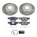 PowerStop Semi-Coated Rotor and Low-Dust Ceramic Brake Pad Kit