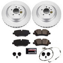 PowerStop Genuine Geomet Coated Rotor and Carbon-Fiber Ceramic Brake Pad Kit