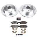PowerStop Z36 Carbon-Fiber Ceramic Brake Pad with Drilled and Slotted Rotor Kit
