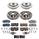 PowerStop OE Stock Replacement Low-Dust Ceramic Brake Pad and Rotor Kit