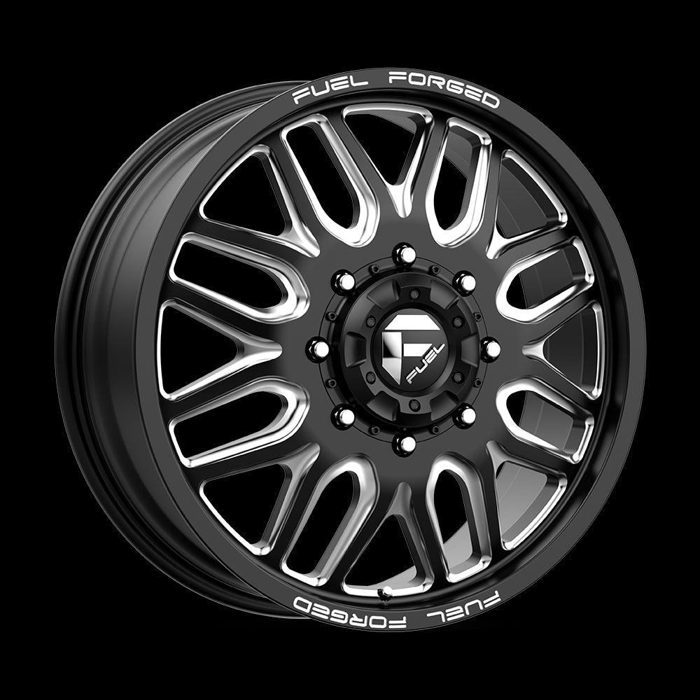 22X8.25 Fuel MONO DB66 FFC66 Matte Black Milled 8X200 ET105 wheel/rim