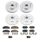 PowerStop Genuine Geomet Coated Rotor and Low-Dust Ceramic Brake Pad Kit