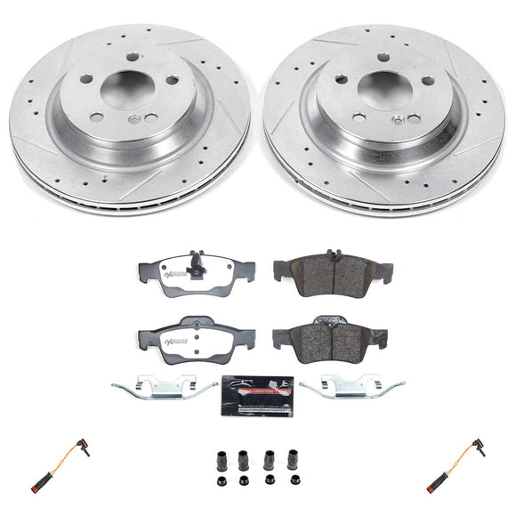 Z26 Street Performance Ceramic Brake Pad and Drilled & Slotted Rotor Kit