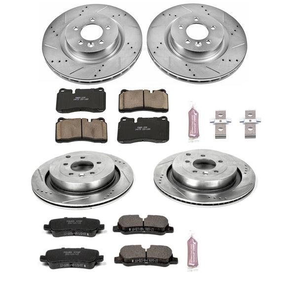 PowerStop Z23 Daily Driver Carbon-Fiber Ceramic Brake Pad and Drilled & Slotted