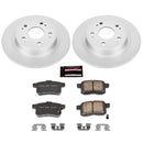 PowerStop Genuine Geomet Coated Rotor and Low-Dust Ceramic Brake Pad Kit
