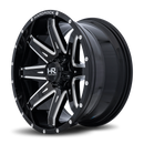 20x10 Hardrock Painkiller XPosed Gloss Black Milled 6x139.7 ET-19 wheel/rim-3