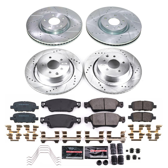 PowerStop Z23 Daily Driver Carbon-Fiber Ceramic Brake Pad and Drilled & Slotted