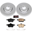 PowerStop Genuine Geomet Coated Rotor and Carbon-Fiber Ceramic Brake Pad Kit