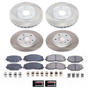 PowerStop Semi-Coated Rotor and Low-Dust Ceramic Brake Pad Kit
