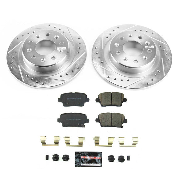 PowerStop Z23 Daily Driver Carbon-Fiber Ceramic Brake Pad and Drilled & Slotted