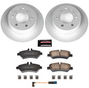 PowerStop Genuine Geomet Coated Rotor and Carbon-Fiber Ceramic Brake Pad Kit