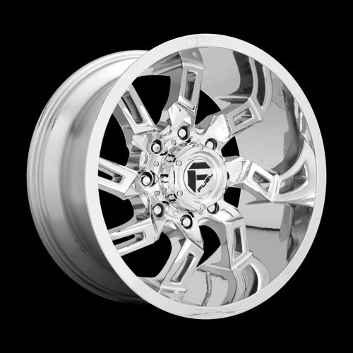 20X10 Fuel 1PC D746 Lockdown Chrome 8X165.1 8X6.5 ET-18 Wheel Rim - 0