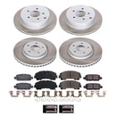PowerStop Semi-Coated Rotor and Low-Dust Ceramic Brake Pad Kit