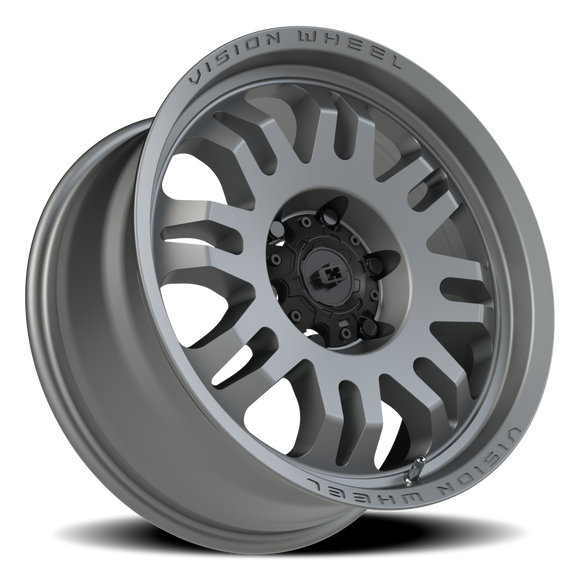 18x8.5 Vision 409 Inferno Satin Grey 6x139.7 6x5.5 ET0 Wheel Rim