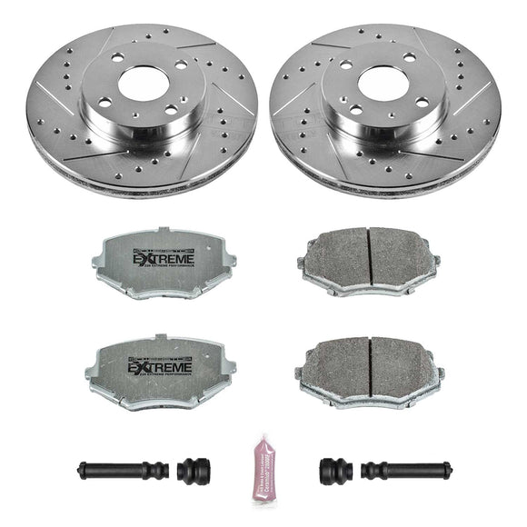 PowerStop Z26 Street Performance Ceramic Brake Pad and Drilled & Slotted Rotor K