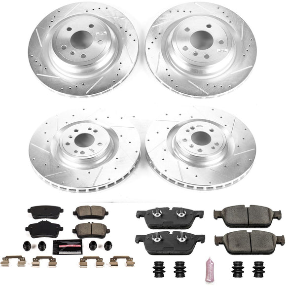 PowerStop Z23 Daily Driver Carbon-Fiber Ceramic Brake Pad and Drilled & Slotted