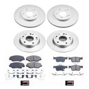 PowerStop Genuine Geomet Coated Rotor and Low-Dust Ceramic Brake Pad Kit