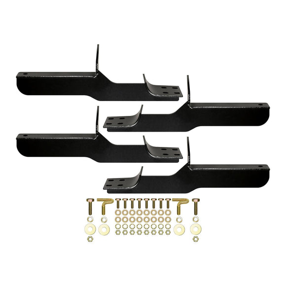Westin Premier Oval Nerf Step Bar Mount Kit Powder Coated Black Steel 22-1985