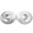 PowerStop Evolution Drilled Slotted Rotors Pair Front For Ford Transit-150