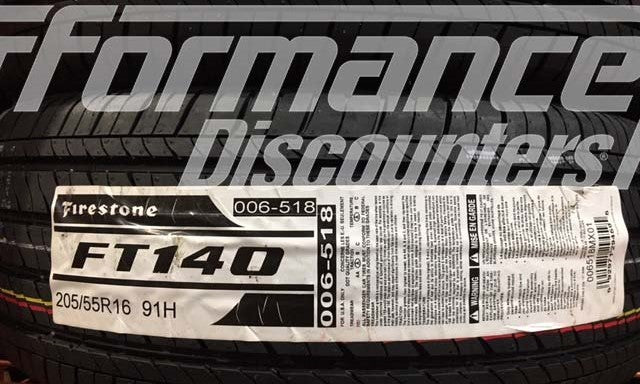 Firestone FT140 Tire 205/55R16 91H BW 2055516