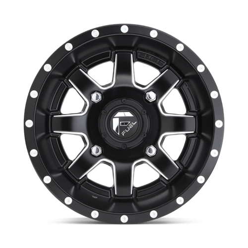 14X7 Fuel UTV D538 Maverick Matte Black Milled 4X110 ET13 wheel/rim