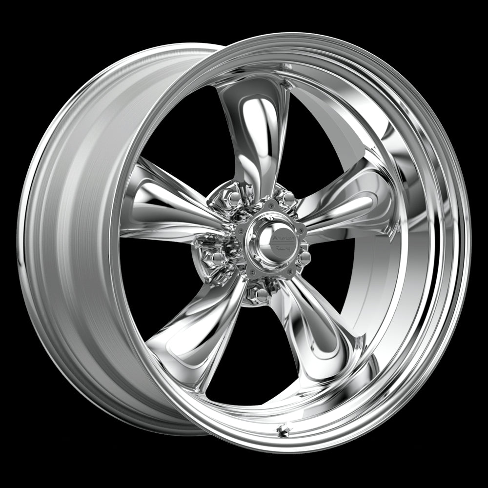 15x4 American Racing Torq Thrust II 1 Pc Polished Wheel 5x114.3 15-4 ET-25