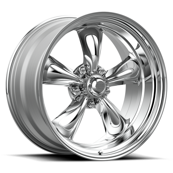15x4 American Racing Torq Thrust II 1 Pc Polished Wheel 5x114.3 15-4 ET-25