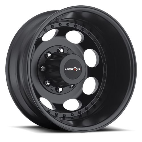 19.5x6.75 Vision 181 Hauler Duallie Matte Black Wheel 8x210 ET-143 CB154.2
