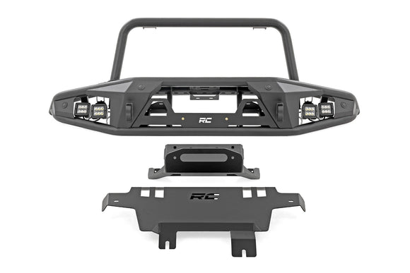Rough Country Front Bumper Tubular With Winch Plate For Ford Bronco 21-23