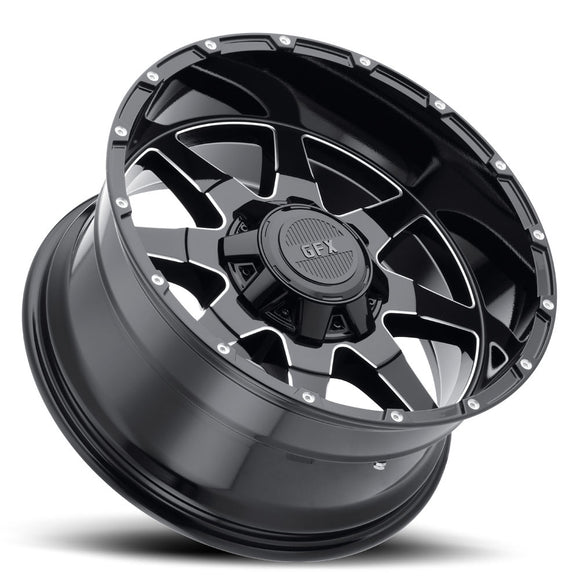 20x9 G-FX TR-12 Gloss Black Milled 8x165.1 ET12 wheel/rim