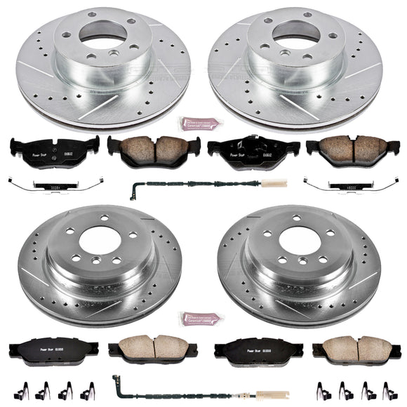 PowerStop Z23 Daily Driver Carbon-Fiber Ceramic Brake Pad and Drilled & Slotted