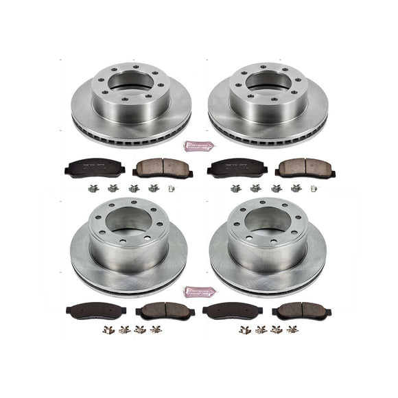 PowerStop OE Stock Replacement Low-Dust Ceramic Brake Pad and Rotor Kit